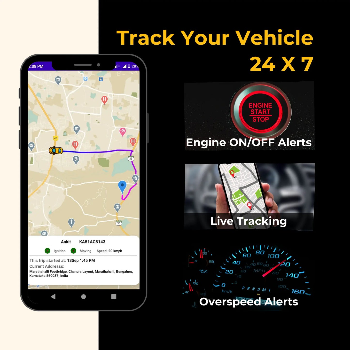 TrackX Magnetic GPS with Free SIM